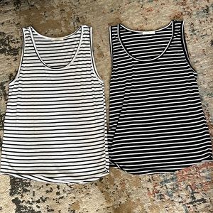 2 Mnml striped tank tops